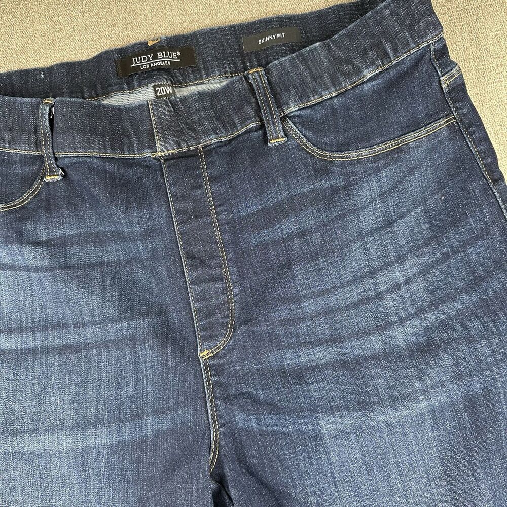 Judy Blue Sz 20W Fit Skinny Jeans Women’s Dark Wash Stretch Denim Pants